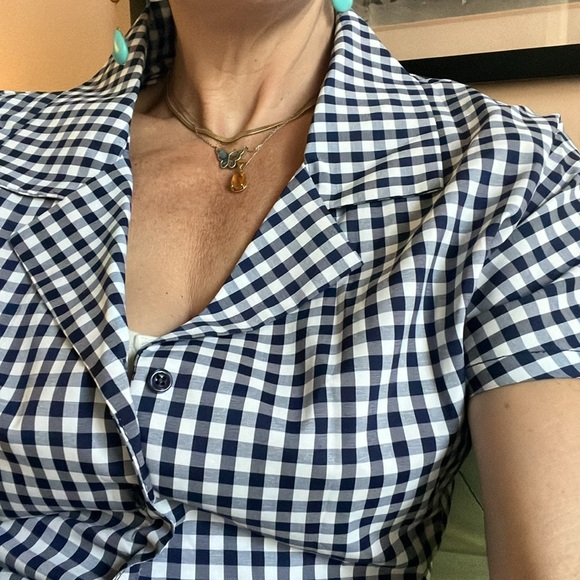 Nika Tang high waisted pants and cropped top gingham set - Picture 4 of 10